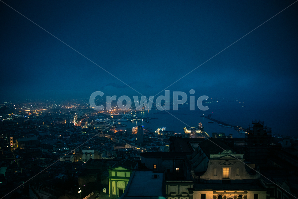 야경,나폴리항구,베스비오산,조감,나폴리도시야경,3대미항,야경,밤,풍경,nightscape,night,landscape,도시,city,nature,자연,outdoors,옥외,경치,scenery,aerial view,조감도