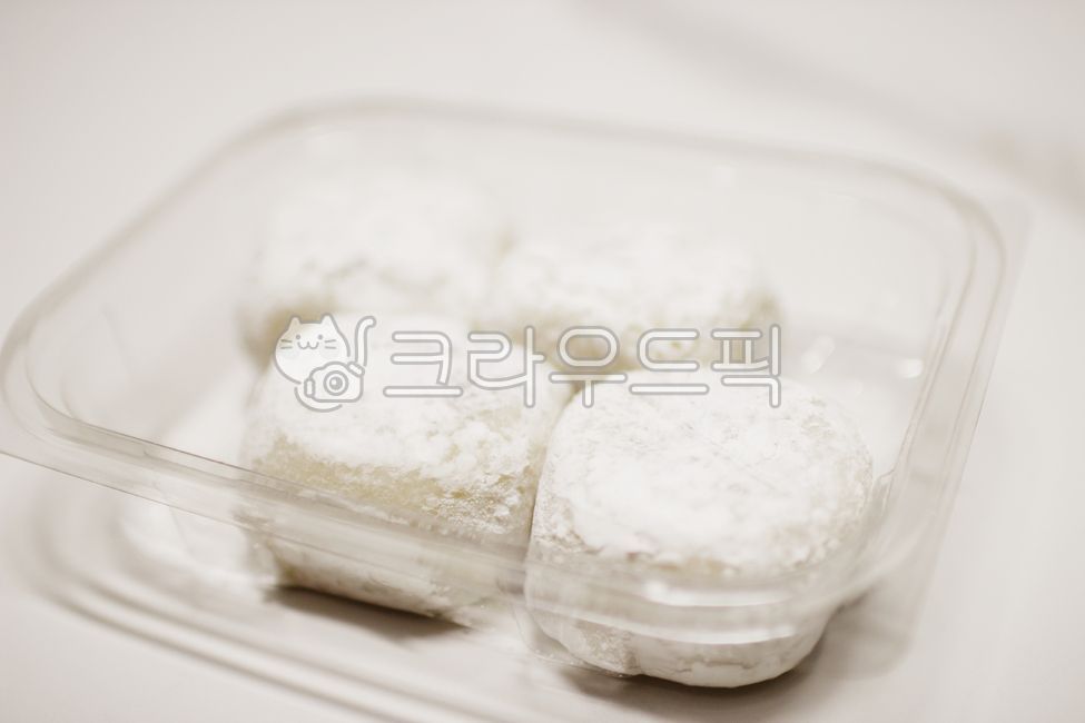 찹쌀떡, 떡, 모찌떡, 흰떡, 간식, 사진,이미지,일러스트,캘리그라피 - ja9762작가