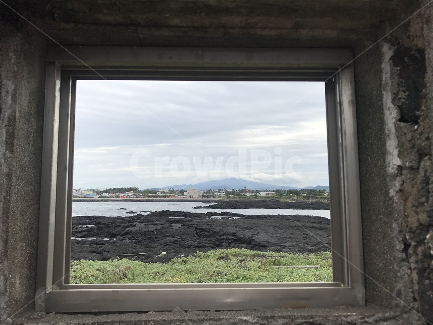 바다,자연,자연액자,액자,창문,구름과바다,휴일,휴식,휴가,제주도,jeju,jeju island,window