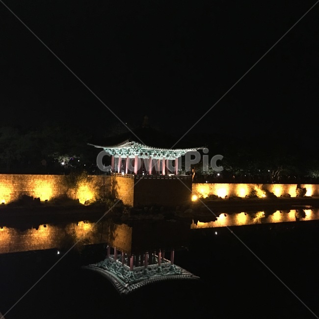 경주,안압지,야경,유적지,동궁과월지,신라,역사