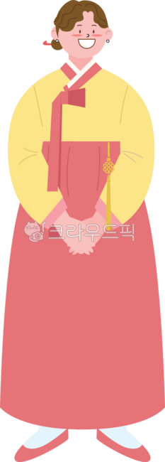Hanbok,mother in hanbok,woman in hanbok,daughter-in-law in hanbok,wife in hanbok,illustration of person in hanbok,illustration of woman in hanbok