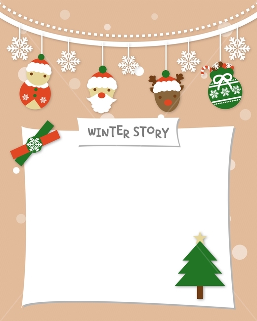 Santa,writing pad,Rudolf,letter,flat design,winter,illustration,Santa Clause,christmas