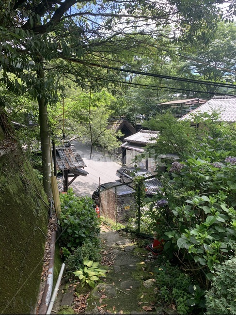 시골,동네,일본,마을,돌담길,골목길