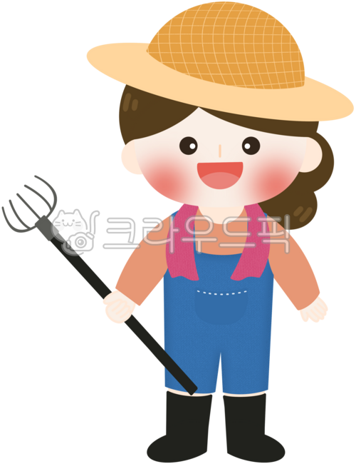 농부,농부일러스트,농부캐릭터,여자농부,농사짓는여자,귀농,귀농일러스트