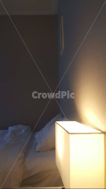 램프,조명,인테리어,침대,안락한,편안