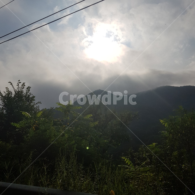 햇빛,구름,하늘,산,풍경,자연,풍경,nature,landscape,flare,플레어,light,빛