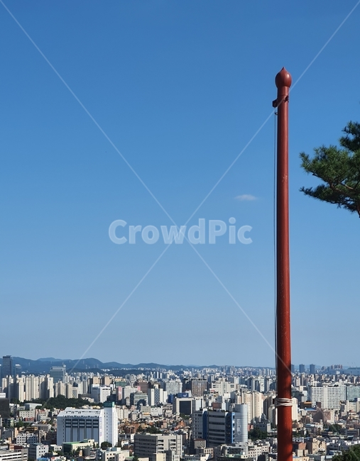 푸른하늘,하늘,도시하늘,구름없는하늘,높은하늘,도시,풍경,city,landscape