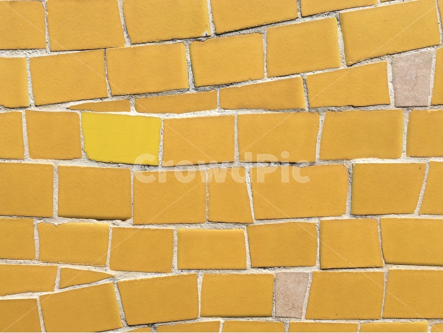 wall,벽돌,벽,노란색,타일
