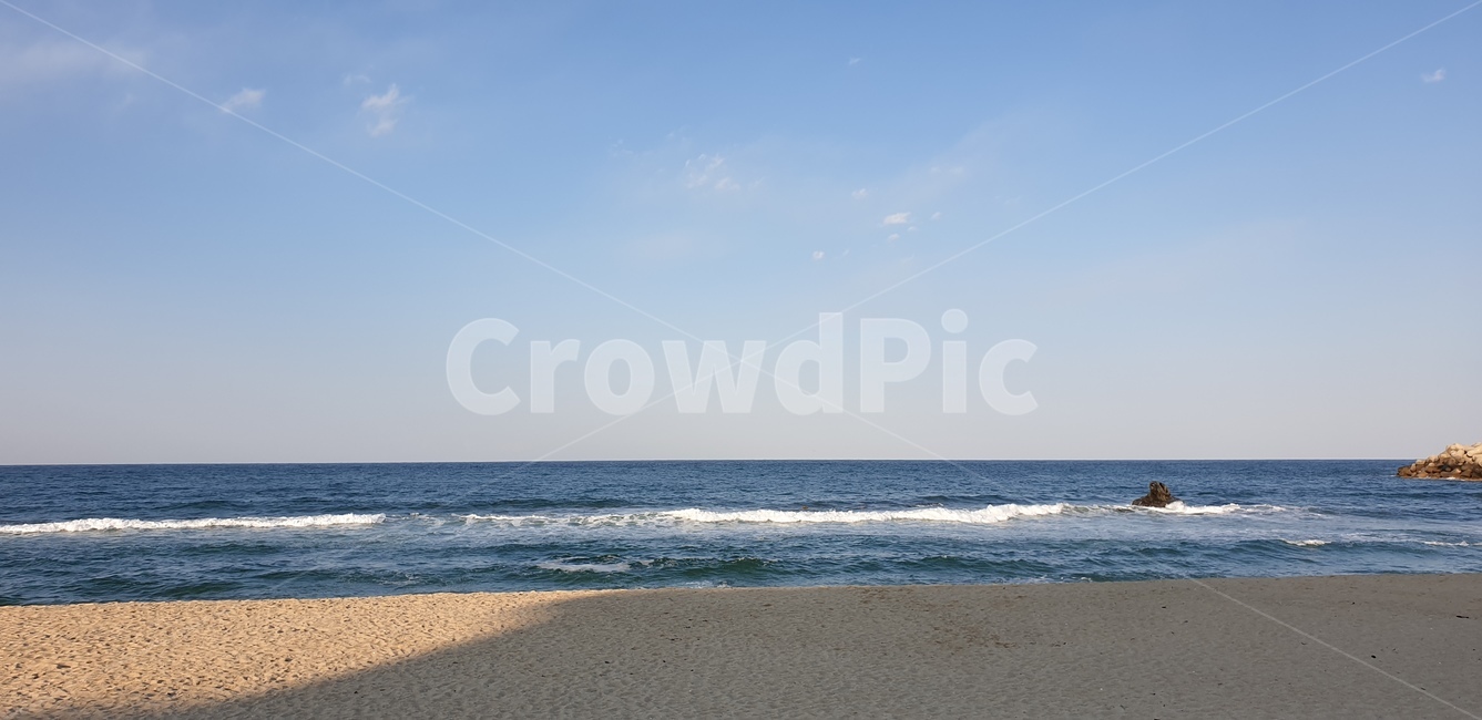 바다,하늘,파도,해변,강릉,해변,바다,beach,sea
