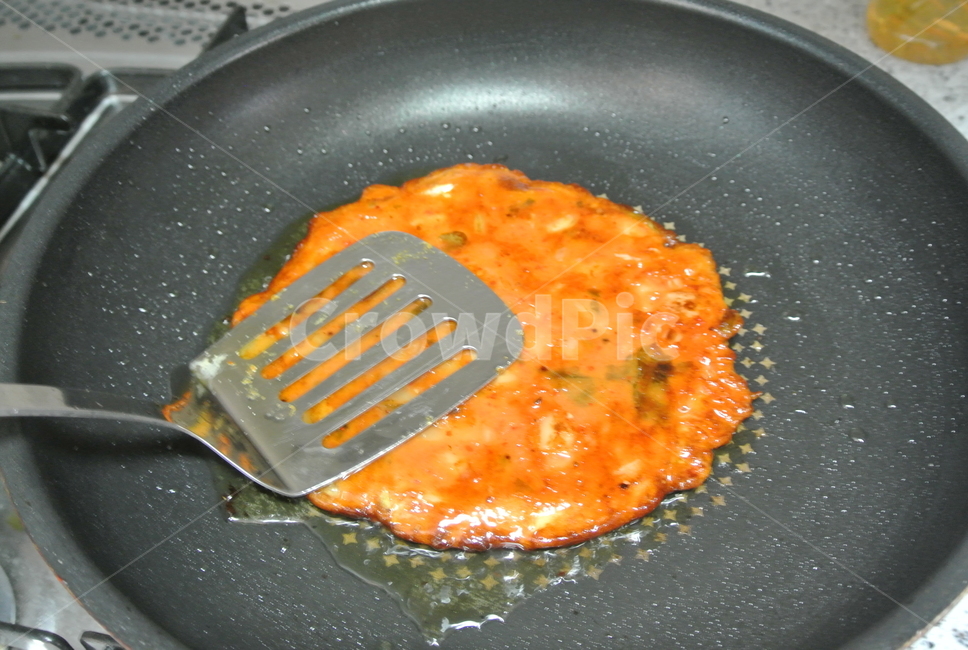 김치,부침개,요리,안주,부침,뒤집개,후라이팬