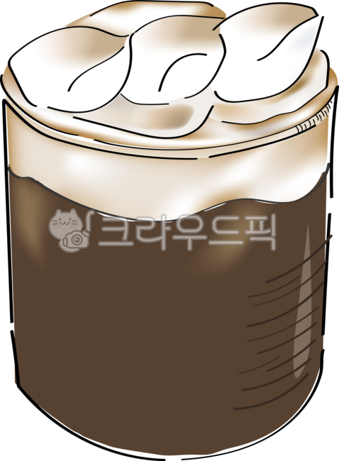 아인슈페너일러스트,카페메뉴판,카페포스터,크림라떼,비엔나커피,카페일러스트,cafeillust,einspänner