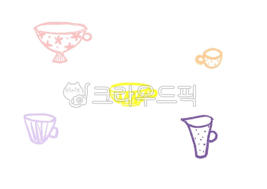 cafe sticker,hand drawing,sticker,pastel tone drawing,label,cup illustration,Cafe image,cafe,Dakku,cup picture,coffee cup,digital drawing,coffee,miniature,cafe illustration,cup