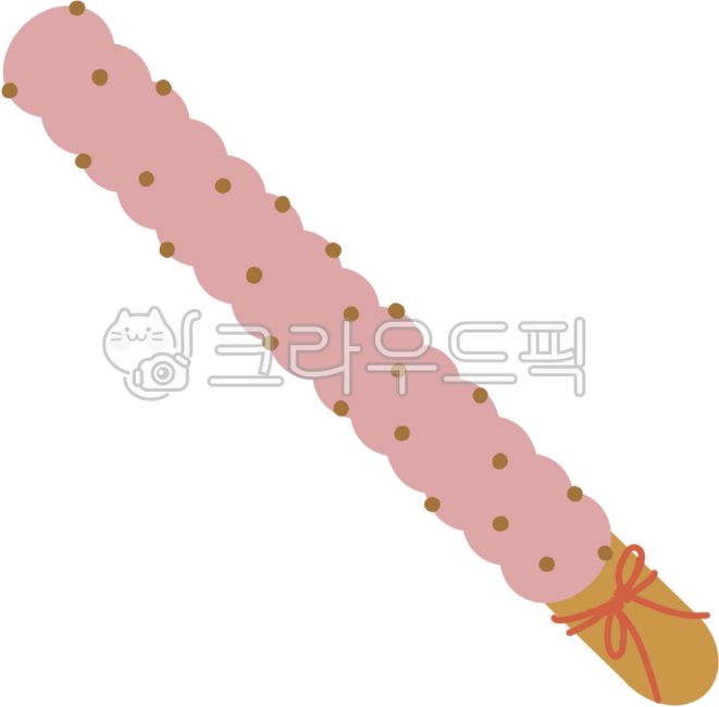 일러스트,사랑,고백,우정,빼빼로,빼빼로데이,11월11일,11,수줍은,갈색,핑크,도트,스프링클,패턴,무늬,맛있는,바삭한,길쭉한,달콤한,과자,막대,디저트,초콜릿,빨간리본