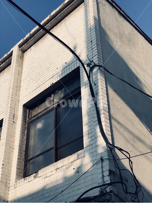 오후,그림자,벽,전선,건물,건축물,건물외관,exterior,building,structure,architecture,construction