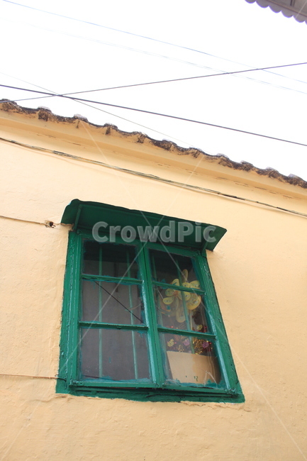 초록색,창문,건물,창,감성,화분,화초,노랑,window,green,greenwindow,yellow,yellowbuilding,노란배경,초록창,초록,노란건물,배경,background,닫힌창,closedwindow,home,house