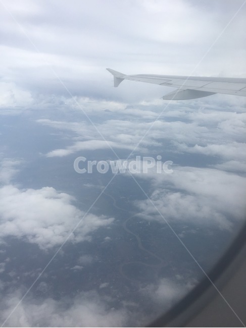 하늘,비행기,여행,구름,airplane,landscape,바다,sky