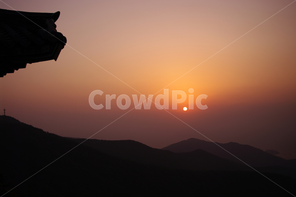 노을,하늘,산,구름,일출,풍경,자연,풍경,nature,landscape,outdoors,옥외,silhouette,실루엣