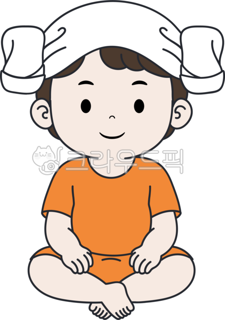 Jjimjilbang,jjimjilbang child,double-headed towel,towel headband,boy,jjimjilbang uniform,sauna,cute child,bathhouse,double-headed illustration,jjimjilbang character,child character,child wearing towel,spyglass,bath item,sitting child,man,