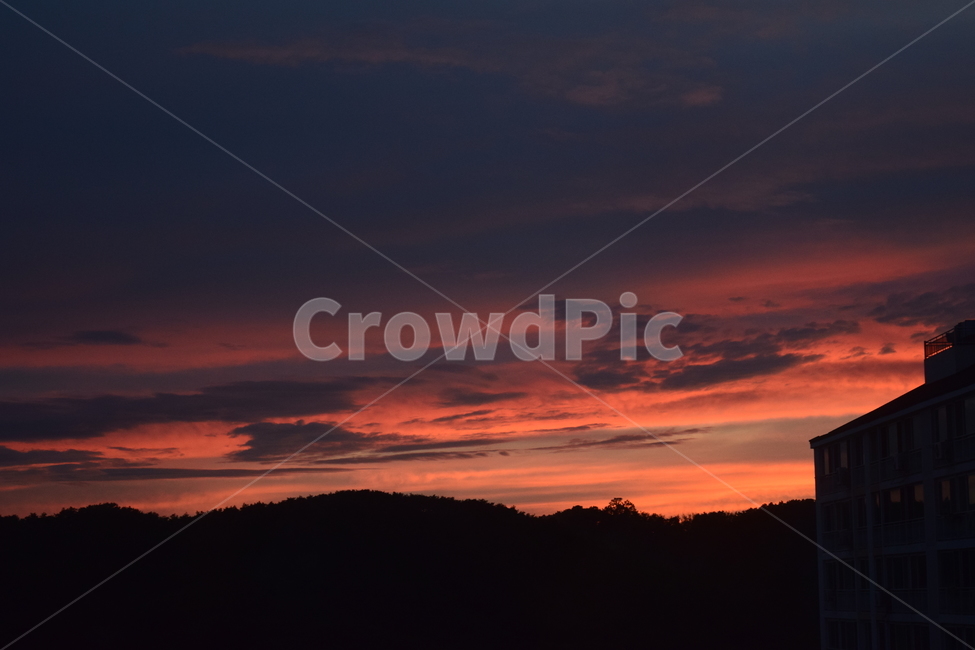 redsky,붉은하늘,sky,하늘,nature,산
