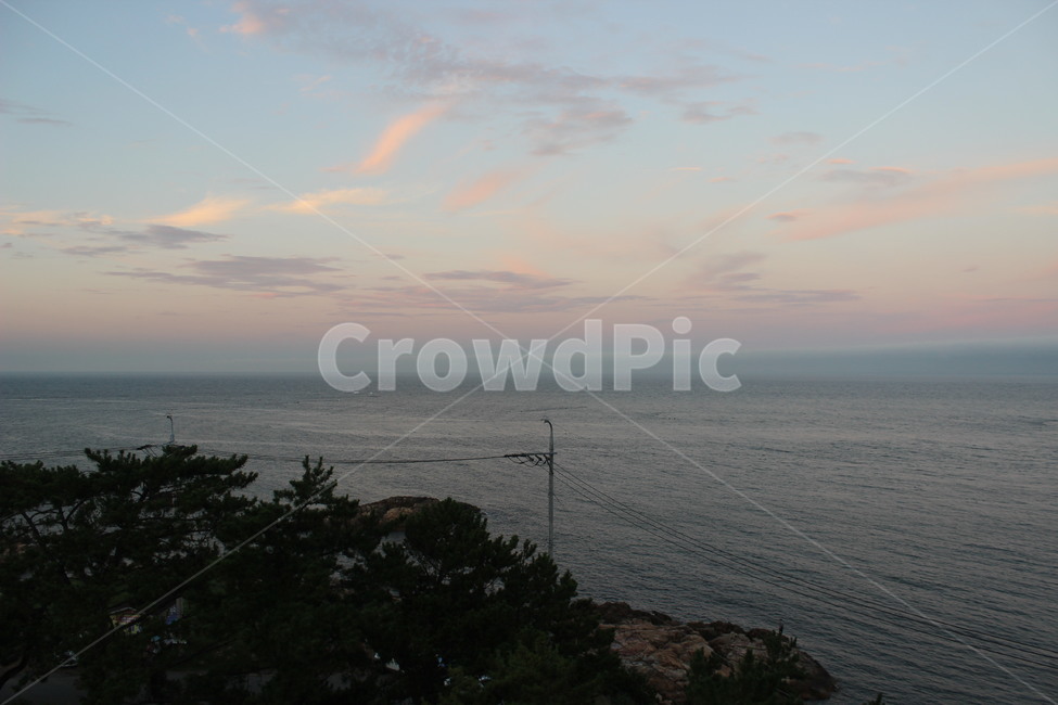 바다,저녁,감성,분위기,sea,산,하늘,beach,여름,오후,물