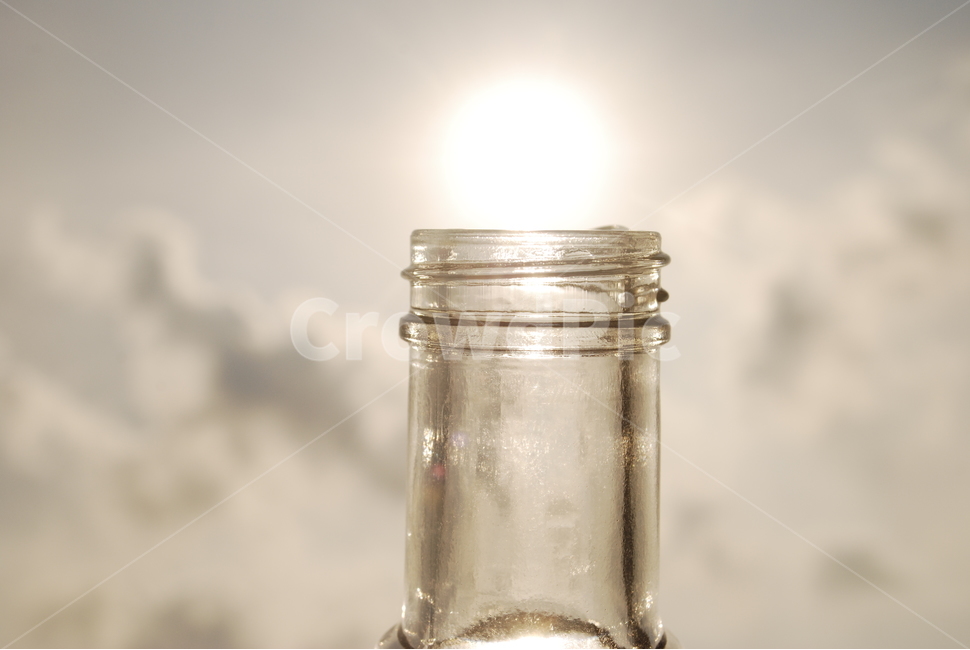 유리병,하늘,태양,햇빛,병