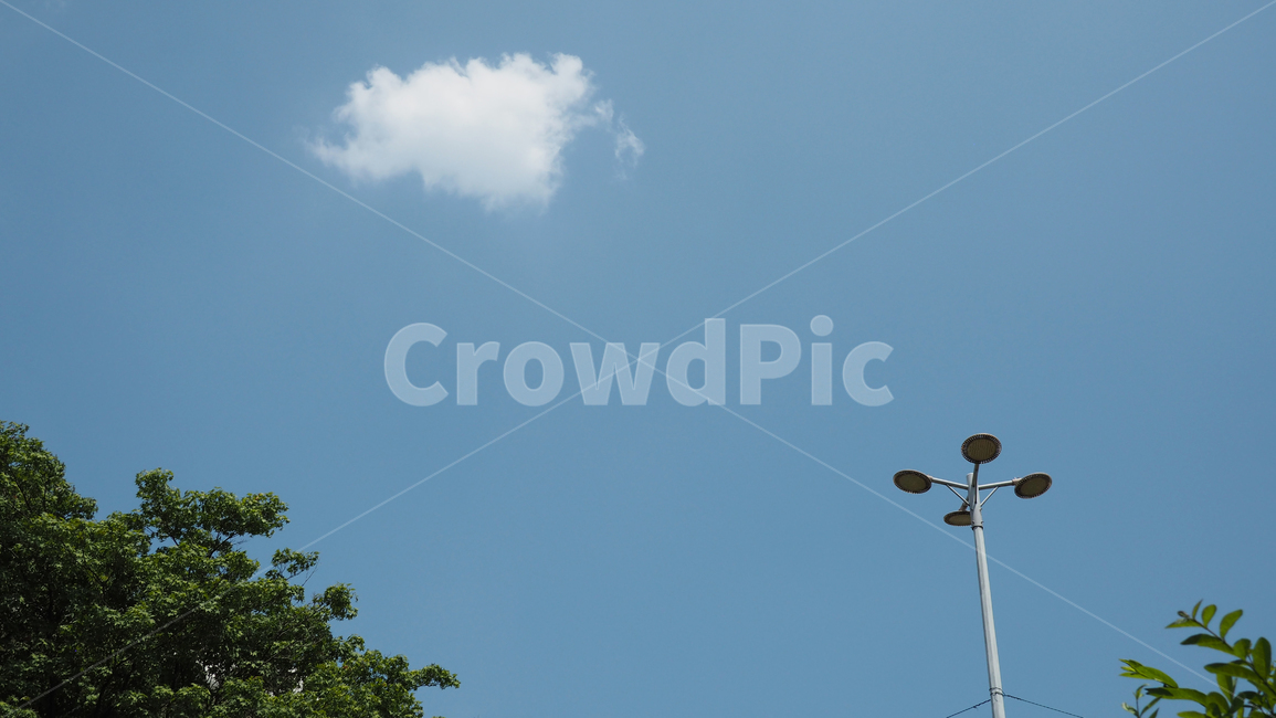 구름,가로등,푸른하늘,공원,sky,cloud,streetlight
