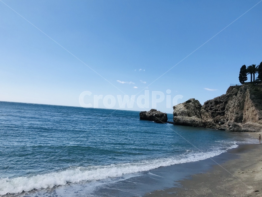 유럽,스페인,자연,하늘,바다,자연,풍경,nature,landscape,outdoors,옥외,water,물,ocean,대양,sea,promontory,곶,shoreline,해안선