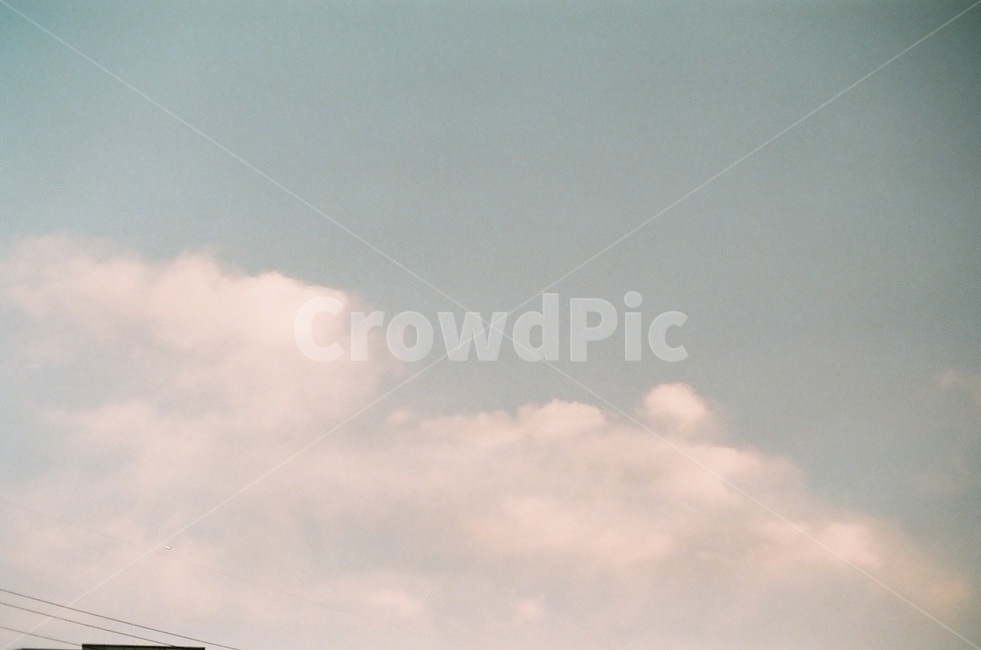 구름,필름카메라,흰구름,흐린하늘,sky