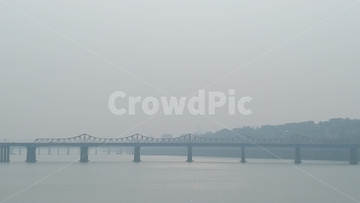 미세먼지,다리,강,공기,날씨,한강,먼지,bridge,river,smog,스모그