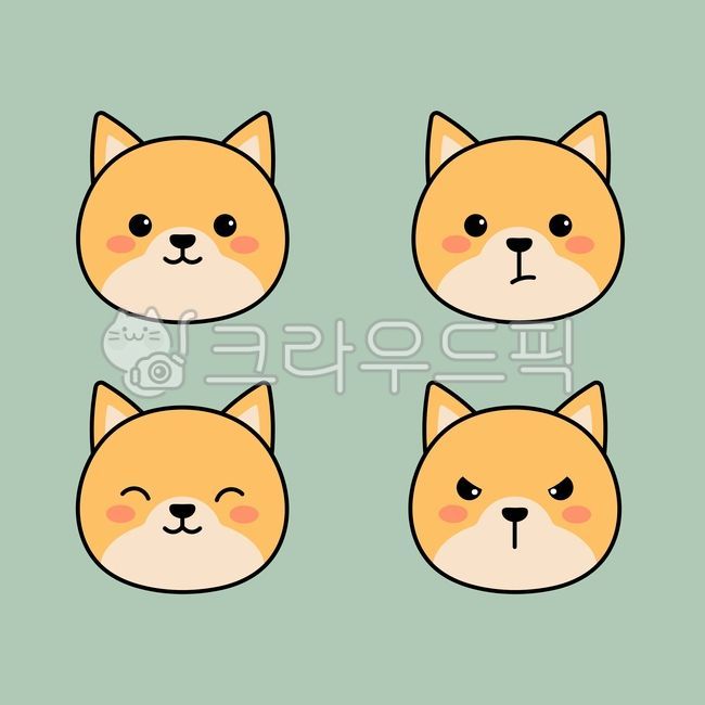 캐릭터,귀여운동물,귀여운,동물,얼굴,동물아이콘,귀여운캐릭터,귀여운동물캐릭터,동물일러스트,강아지,개,애완동물