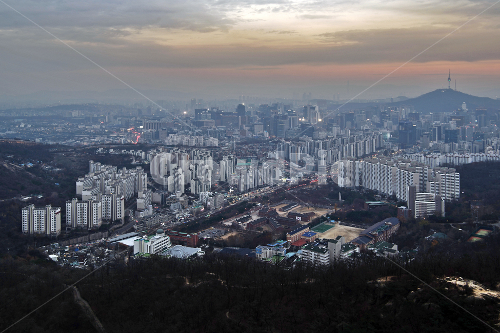 도심풍경,서울,안산,서대문구,풍경,건물,노을,석양,도시,풍경,city,landscape,한국도시풍경,한국도시경관,korea cityscape