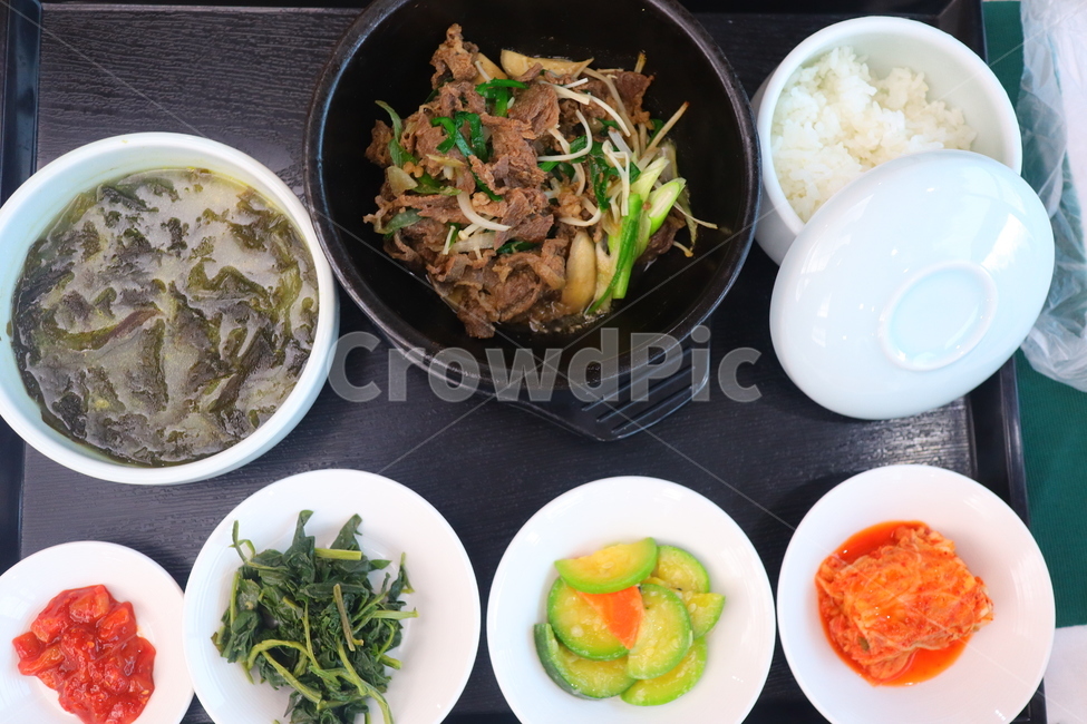 불고기,미역국,한식,반찬,한정식