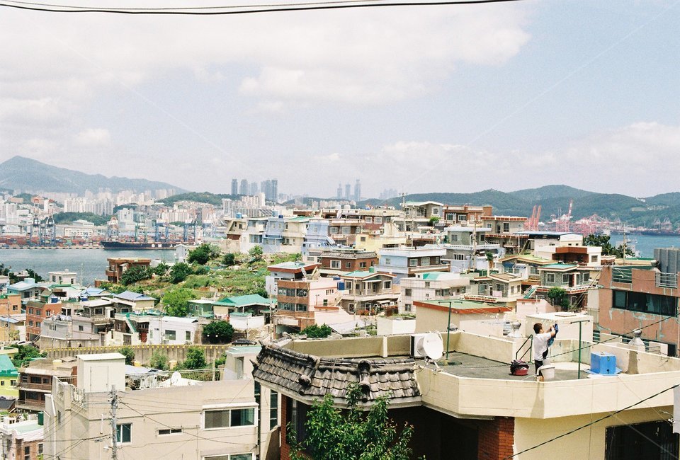 nature,자연,옥외,landscape,scenery,풍경,경치,outdoors,부산,옥상,지붕,빨래,도시,풍경,city,landscape,한국도시풍경,한국도시경관,korea cityscape