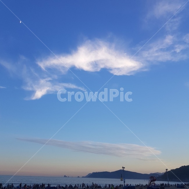 하늘,노을,바다,풍경,달,해변,해수욕장,산