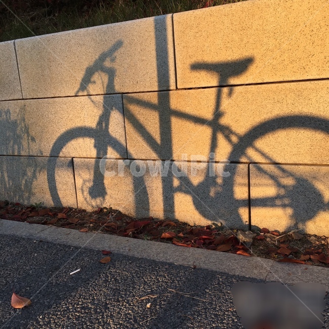 그림자,자전거,감성,쓸쓸함,노을
