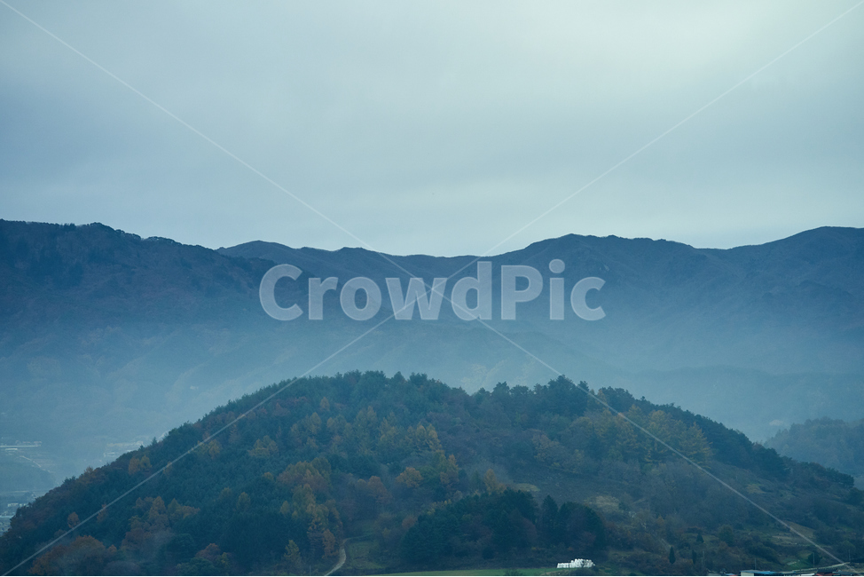 nature,자연,mountainrange,산맥,mountain,산,안개,아침,빛,능선,옥외,가을,계절,fall,autumn,season