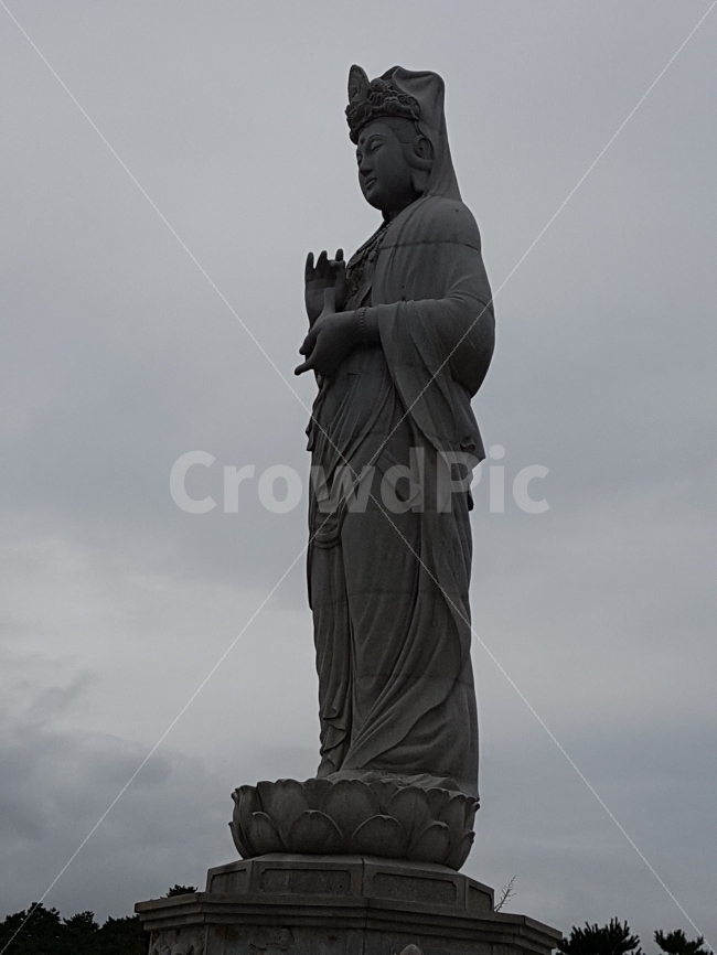 불교,불상,낙산사,강원도,기도,조각상,동상,석상,조형물,statue,bronze statue,stone statue,한국전통,한국문화,korean traditional,korean culture,종교,신앙,religion,belief,faith