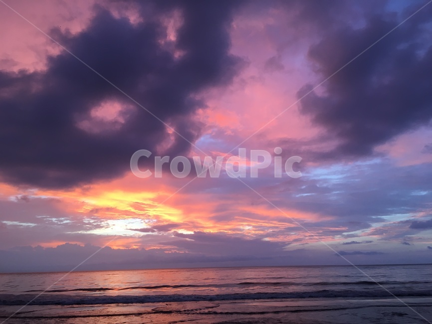선셋,석양,노을,sunset,바다,코타키나발루,나무,해변