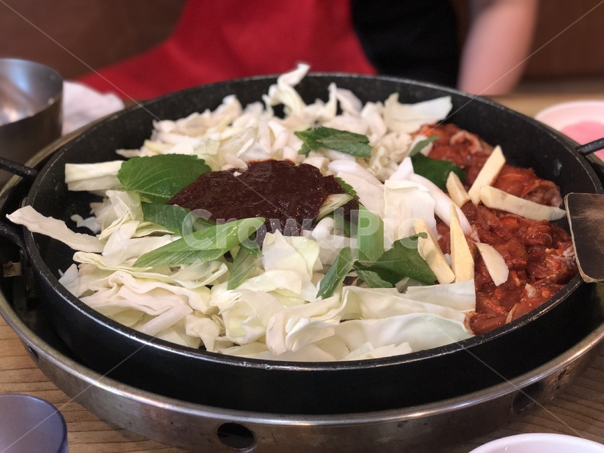 닭갈비,닭,야채,음식,레스토랑,food