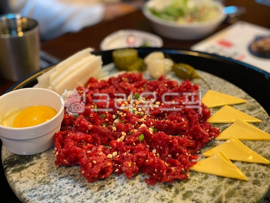 육회,소고기육회,음식,food,육회접시