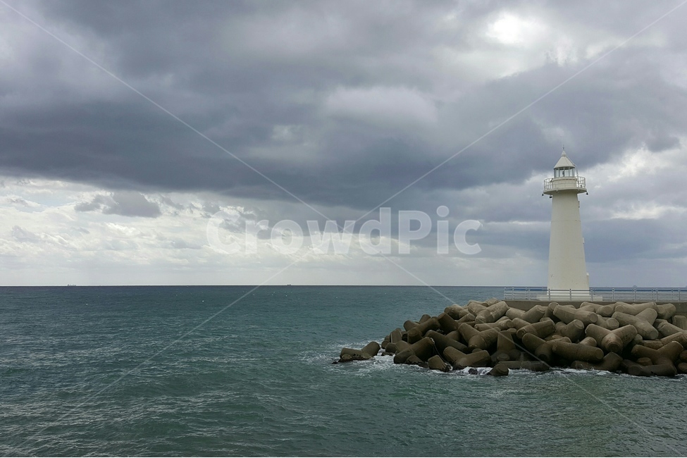 바다,등대,흐림,풍경,자연,등대,lighthouse