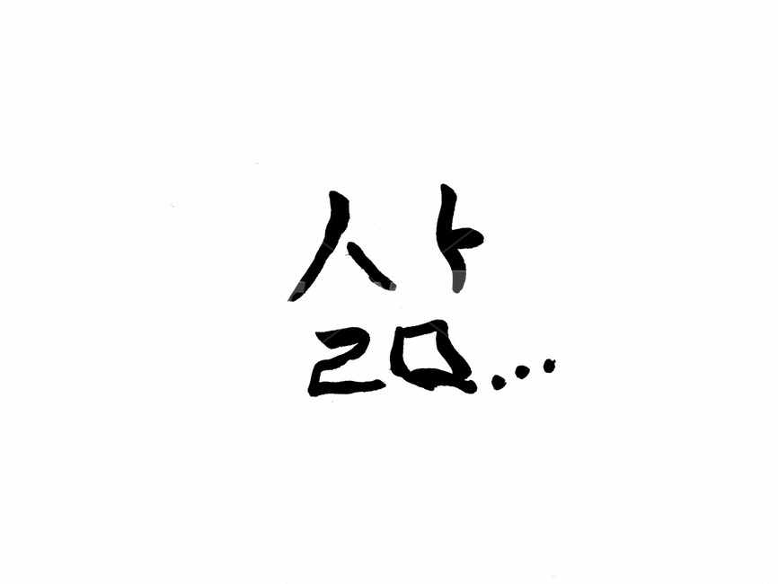 삶,인생,캘리그라피,손글씨,붓글씨,누끼,remove background,캘리그라피,손글씨,calligraphy