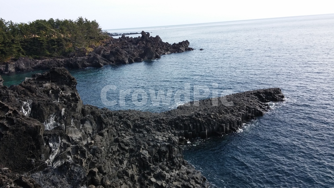 바다,제주도,제주,하늘,푸른색,바위,수평선