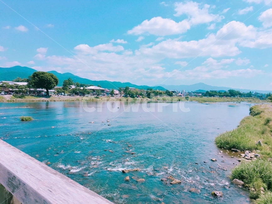 강,여름,자연,풍경,하늘,쿄토,일본,강가,자연,풍경,nature,landscape,water,물,outdoors,옥외
