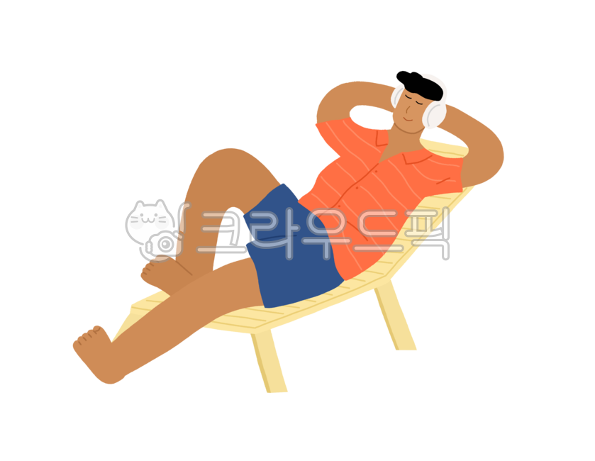 Listening to music,rest,summer illustration,Summer Vacation,drowsiness,sunbath,sleep,person,vacation,man,Camping,spare,hobby