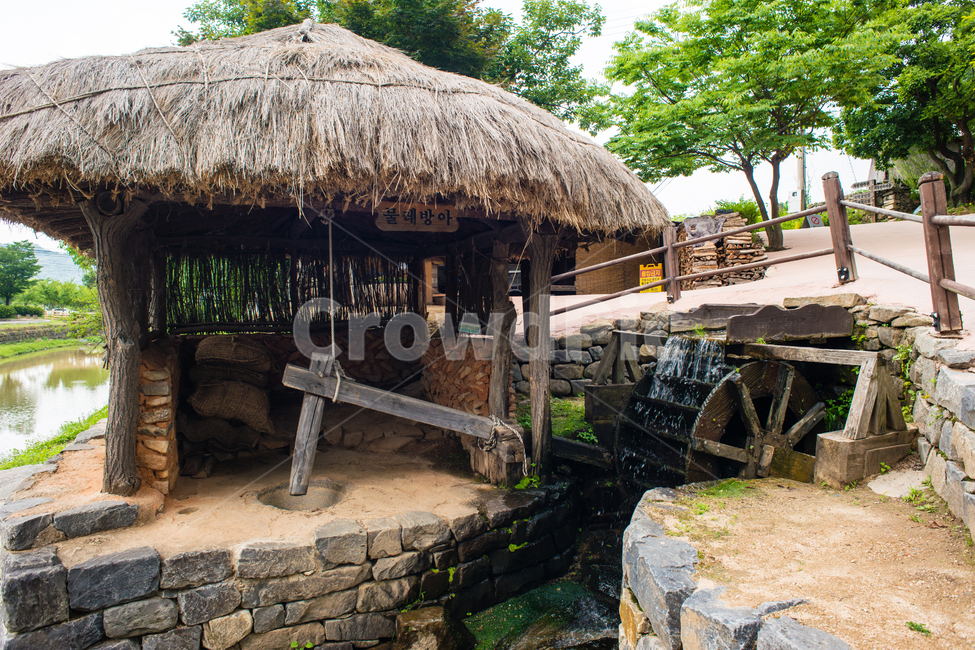 한국,아산시,외암민속마을,민속,전통,시골,한옥,외암마을,물래방아,한국전통,한국문화,korean traditional,korean culture,건축물,건물외관,exterior,building,structure,architecture,construction
