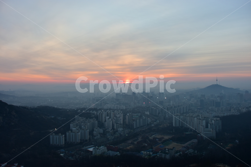 안산,일출,해맞이,해돋이,서울,아침,도시,도심지,풍경,미세먼지,겨울,해,태양,붉은색,도시,풍경,city,landscape,한국도시풍경,한국도시경관,korea cityscape,경치,outdoors,옥외,nature,자연,scenery,aerial view,조감도