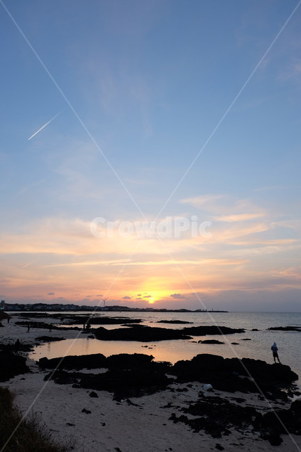 제주도,바다,노을,일몰,하늘,붉은하늘,제주,jeju