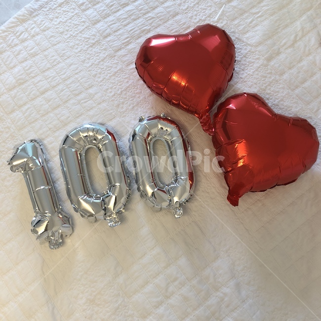 100일,이벤트,풍선,프로포즈,하트