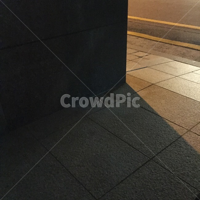 길거리,어두운,조명,길,대비
